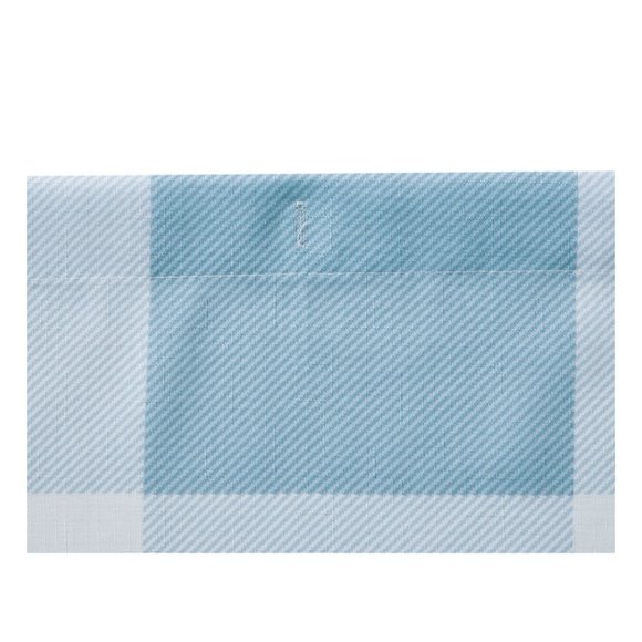 Mainstays Buffalo Plaid Blue Polyester Shower Curtain 72" x 72" - Picture 5 of 6